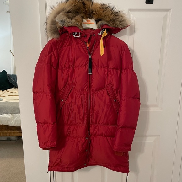 PARAJUMPERS Red Long Bear Winter Coat - XXS - RRP $1300 - Picture 2 of 6